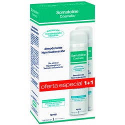 Pack 2 Desodorantes somatoline hipersudoración spray